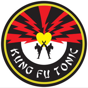 kung fu tonic round sticker